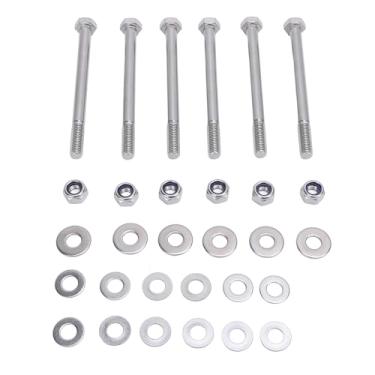 Imagem de Parafusos de Suporte de Anteparo de Aço Inoxidável, Kit de Arruelas de Porcas, Alta Dureza, Parafusos de Suporte de Anteparo para Série 2a 3