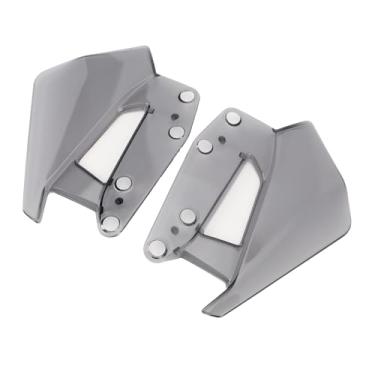 Imagem de Luocute Defletor de Ar de Carenagem de Pára -brisas, 1 par de Pára - Defletor de Lateral Aerodinâmica Alta Aerodinâmica Aprimorada Comfort Spoiler de Defletor de Ar de Graça de Ar para (Cinza)