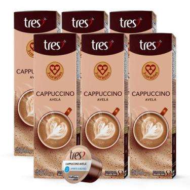 Imagem de 6x Cápsula de Café Tres 3 Corações Cappuccino Avelã 10 Unidades, Cappu