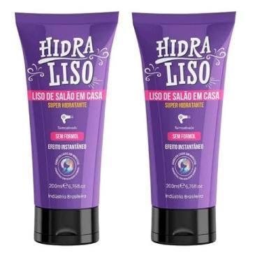Imagem de 02 HidraLiso - Liso de Salao em Casa, Alisante Para Cabelo Organico, Progressiva de Chuveiro Sem Formol