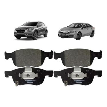 Imagem de Par Pastilha Dianteira Freio Honda Civic 2.0 I-Vtech 2019 A 2023 Cobre