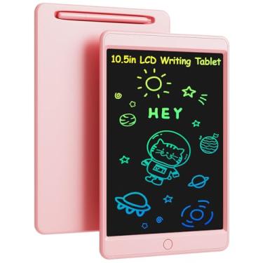 Imagem de TeinenRon Tablet De Escrita Lcd Para Crianças, Bloco Desenho Eletrônico Reutilizável 10,5 Polegadas, Quadro Colorido, Brinquedo Educativo Crianças 3, 4, 5, 6, 7 E 8 Anos, Rosa