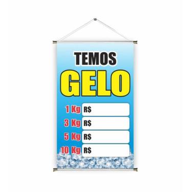Imagem de Banner pronto Gelo BA 087 medida 45x70 cm arte pronta