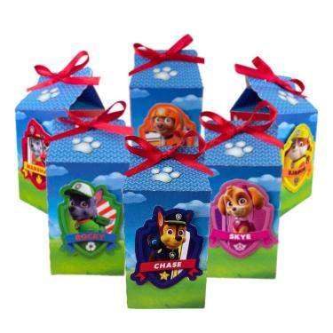 Imagem de 20 Caixinhas 3D Patrulha Canina Lembrancinhas Personalizadas