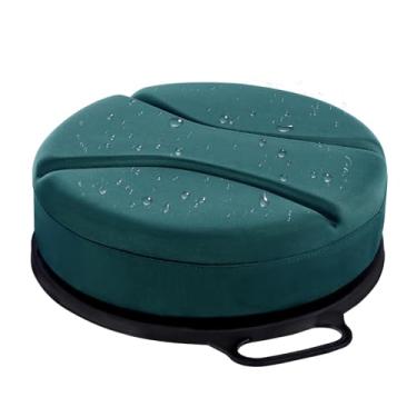 Imagem de PRESENTASTIC Assento balde de 14 litros com almofada de espuma de assento de 7,6 cm de espessura, assento giratório de 360°, bancos baldes impermeáveis e silenciosos para caça de patos, pesca no gelo