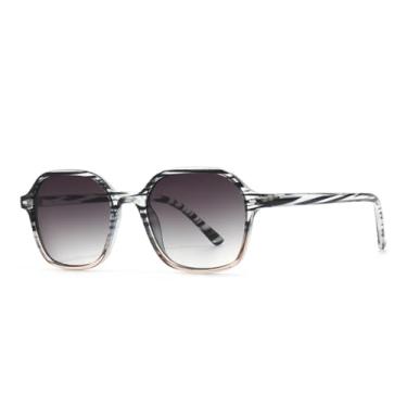 Imagem de Óculos de sol polarizados para mulheres, estilo retrô hexagonal, proteção UV400 (C5)