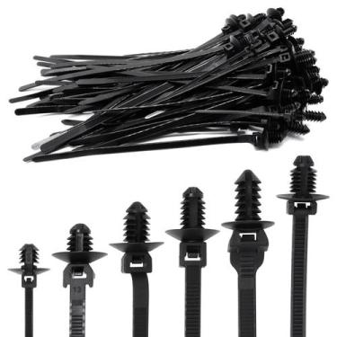 Imagem de Laços de zíper Push Mount SWZHAI 60 peças de nylon para carro, gravata