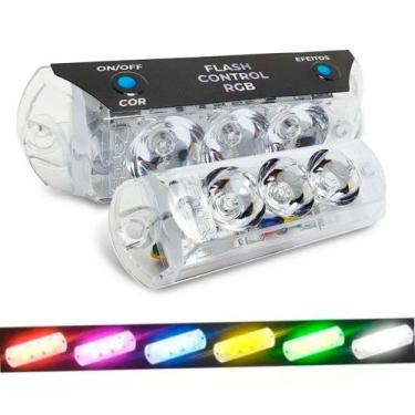 Imagem de Par Strobo Flash Beat Ir Com Central E Controle Zd-sfb-ir - Zendel