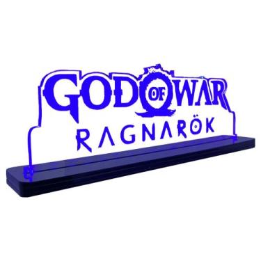 Imagem de Luminária Gamer Geek God Of War Ragnarok - Acrílico LED - MK Displays