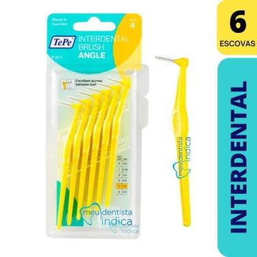 Imagem de Escova Interdental Macia  Tepe c/ Cabo Amarela Size 4  0.7mm  6 unidad