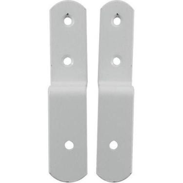 Imagem de 4 Pcs Suporte Para Tranca Porta Branco Zamar  24041