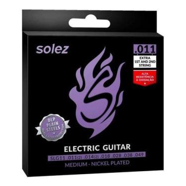 Imagem de Encordoamento Guitarra Solez 011 Slg11 Light 2 Cordas Extras