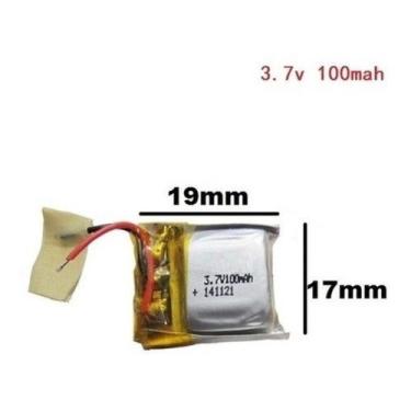 Imagem de Bateria 461719 com 100mah 4,6mmx17mmx19mm 2 fios 3,7v - lite