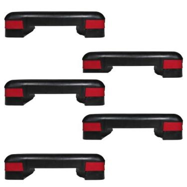 Imagem de  Kit 5 Step 50cm X 28cm X 13cm Ajustável Para Exercícios - TF Injetado