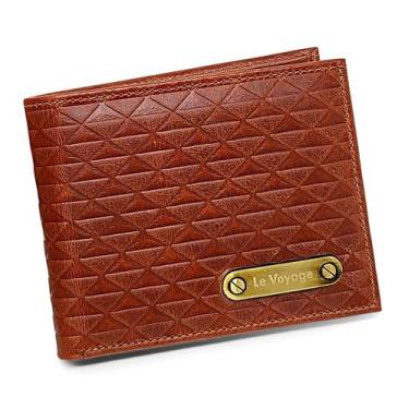 Imagem de Carteira Masculina De Couro Slim Para Cartões Cnh Cédulas - Le Voyage,