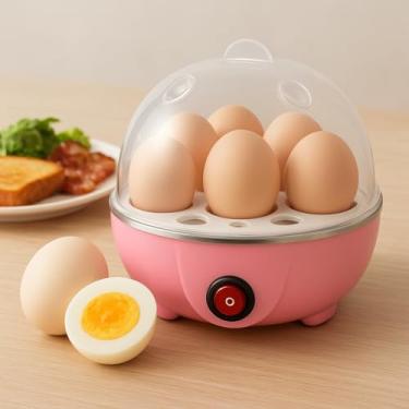 Imagem de Cozedor De Ovos Elétrico 110v E A Vapor Para 7 Ovos Com Desligamento Automático Máquina Aparelho Cozinhar Ovo Legumes Multifuncional
