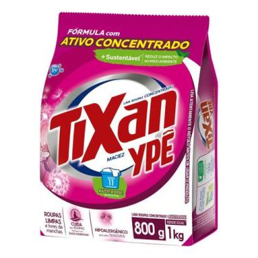 Imagem de Lava Roupas Em Po Concentrado Maciez Sache 800g Tixan Ype - Tixan Ypê