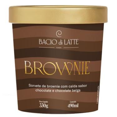 Imagem de Sorvete Gelato Brownie Bacio di Latte 490ml Premium