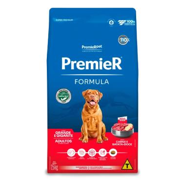 Imagem de Ração Premier Fórmula Cães Adultos Porte Grande e Gigante Carne 15kg