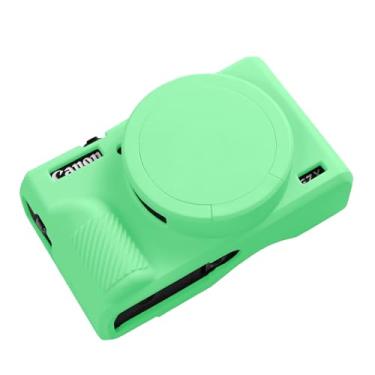 Imagem de Easy Hood Capa Protetora De Silicone Macio Para Câmera Digital Canon Powershot G7X Mark Iii, Protetor Corpo Durável Com Lente Removível - Turquesa