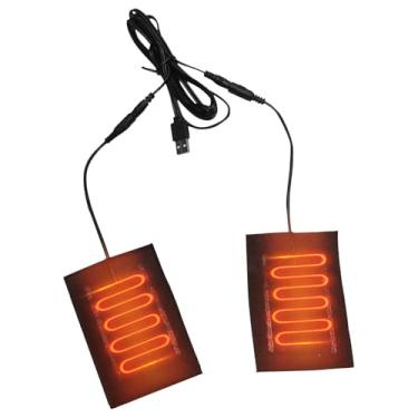 Imagem de Rrlihjgu Almofada aquecida de, almofada de aquecimento de | Almofada aquecida elétrica 5V, de aquecimento de inverno 2 em 1, almofada USB para mulheres e homens, inverno frio