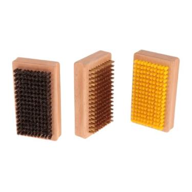 Imagem de predolo Kit de Escovas para Snowboard com 3 Peças, Escovas para Esqui, Removedor de Esqui, Estrutura de Nylon/latão/crina de Cavalo, Leve E Confortável