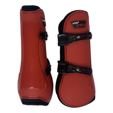 Imagem de Par de Caneleiras VTR Atria de Pino para Hipismo Cavalo – Vermelha