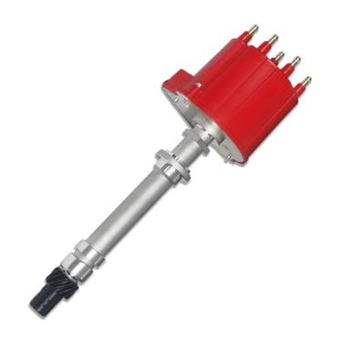 Imagem de Aflle Racing Distribuidor de ignição de tampa vermelha com rotor para Cadillac Chevy Camaro Blazer C/K Series Trucks 5.0L 5.7L 7.4L V8 1987-1995 (OE: 1103838, DST1830)