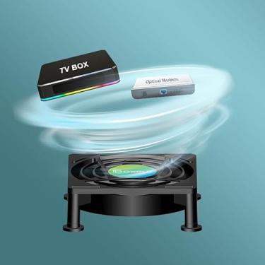 Imagem de BOXPUT Caixa de resfriamento de radiador USB mini ventilador para TV Box PC Router Receptor DVR Xbox 5V USB Power