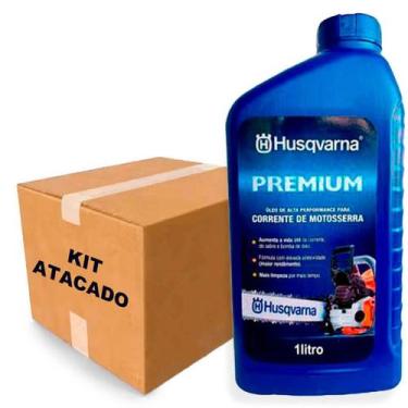 Imagem de 12 OLeo 1 Litro Lubrificante Para Corrente Motosserra Husqvarna