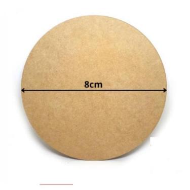 Imagem de Porta Copos em MDF com 8cm de diâmetro e 3MM de espessura - Móveis Tro