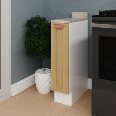 Imagem de Balcão Porta Tempero 20cm com Tampo Arizona CabeCasa MadeiraOriginals 