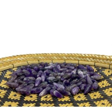 Imagem de Gotas de pedra meio furo 10 peças 10x25mm p adereços e bijuterias - Pi