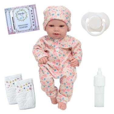 Imagem de Bebê Reborn Realista De Silicone Menina Linda Com Pijama - Cegonha Reb