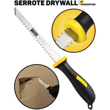 Imagem de Serrote Drywall Tramontina 6'' Em Aço Carbono P/ Corte De Gesso Painel