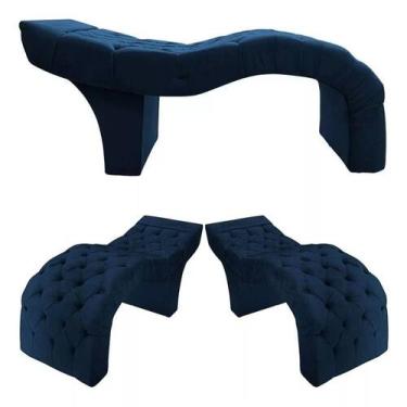 Imagem de Maca Estetica Azul Profissional Premium Suede - Santo Box FR