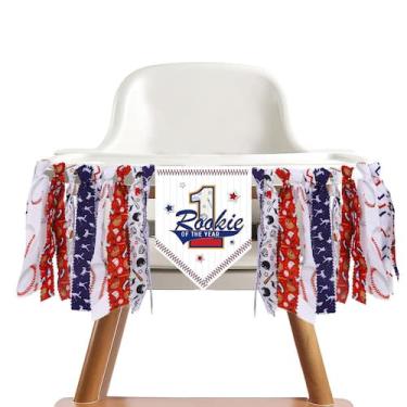 Imagem de Decoraciones de Cumpleaños - Banner para Silla Alta - Tema Béisbol - L