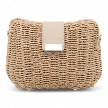Imagem de Bolsa Madame Marie Palha Fecho Lapela, J BEGE, UN