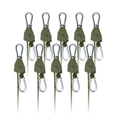 Imagem de Ratchet Tie Down Straps Keovoker, pacote com 10, gancho de corda de 4 