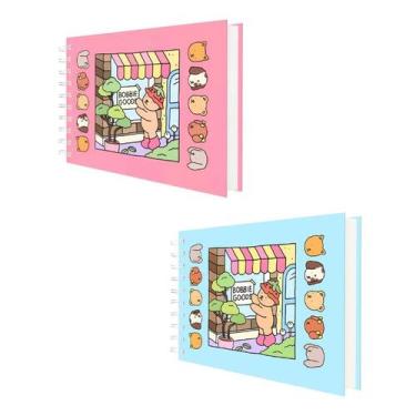 Imagem de Kit 2 Livro de Colorir com 48 Páginas - Lusen, Rosa/Azul