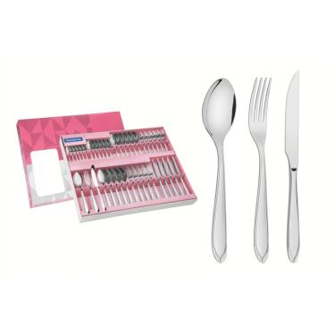 Imagem de Faqueiro Tramontina Laguna Inox com Facas para Churrasco 42 Peças