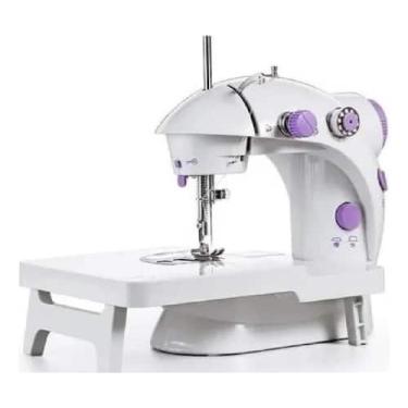 Imagem de Mini Maquina De Costura Portátil Com Mesa Extensora - Shopbr