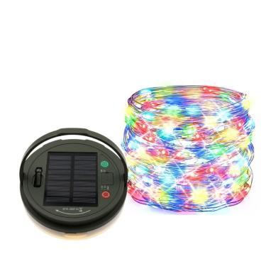 Imagem de Cordão De Luz Led Solar 10M À Prova D`Água Iluminação Decorativa E Funcional Para Camping Varandas E Jardins