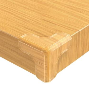 Imagem de Kit 4 Protetor de Quina Tipo T Silicone Transparente 3,8x3,8 Protetor de Canto de Móveis, Protege Crianças e Bebês, Resistente e Durável