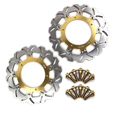 Imagem de Discos de freio dianteiro Arashi Rotores com parafusos de montagem para Yamaha YZF R6 2003-2004, MT03 06-11, YZF R7 2022, FZ-09 14-17, MT09 14-15 ABS 14-20, MT-09 2021, XSR9000 ABS 16 21, XV1700 PC 08