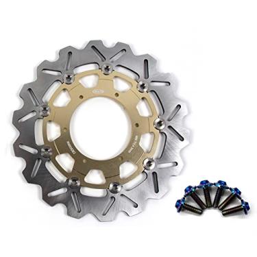 Imagem de Arashi Rotor de disco de freio dianteiro com parafusos de montagem para BMW F650GS 2001-2012 ABS 01-11, F650ST 97-01, G650GS 09-16, acessórios de substituição de motocicleta dourados