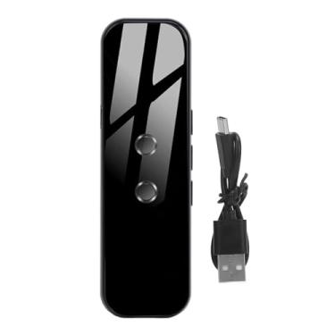 Imagem de Dispositivo tradutor de idiomas Tradução offline bidirecional em tempo real Bluetooth tradução precisa para viagens negócios liga de alumínio 130 g 600 mah