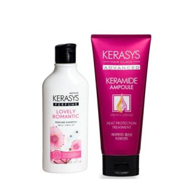 Imagem de Kerasys Kit (Shampoo Perfume Lovely 180ml+ Máscara Keramide Heat 200ml