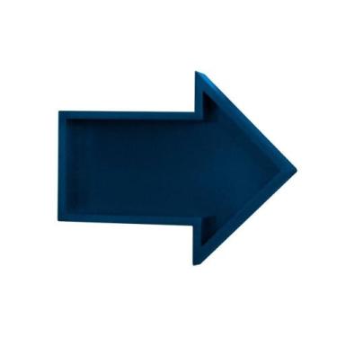 Imagem de Nicho Seta Azul Prateleira Decorativa Para Quarto Infantil Menina Meni