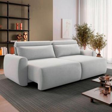 Imagem de Sofá Retrátil 5 Lugares 280cm em Linho City - Estofart